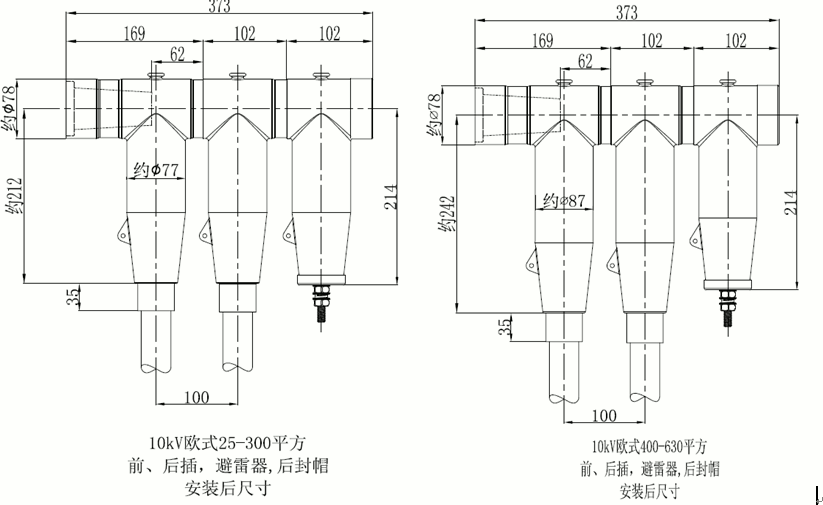 long8核材15kV欧式630-1250A非屏蔽型可分离连接器结构尺寸2.gif